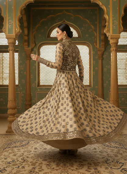 An Anarkali with a koti-(AL-018)