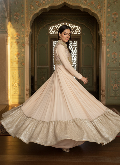 An Anarkali with a koti- (MH-50)