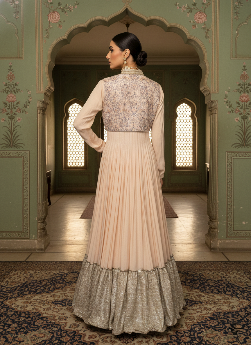 An Anarkali with a koti- (MH-50)