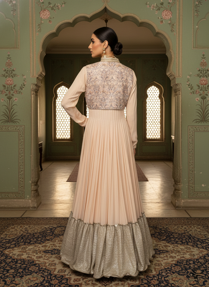 An Anarkali with a koti- (MH-50)