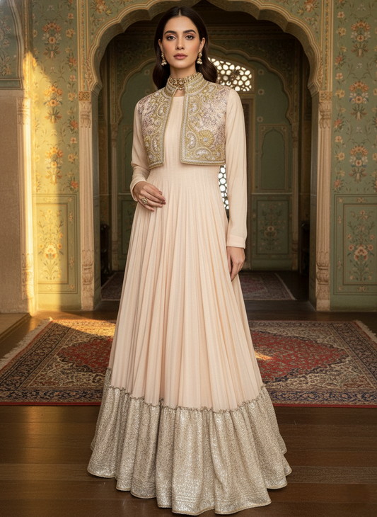 An Anarkali with a koti- (MH-50)