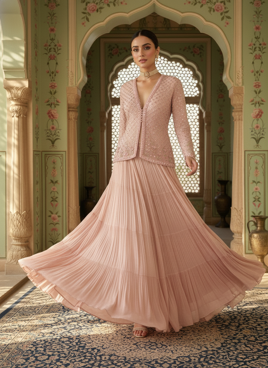 A jacket with a ghahra- (MH-113)