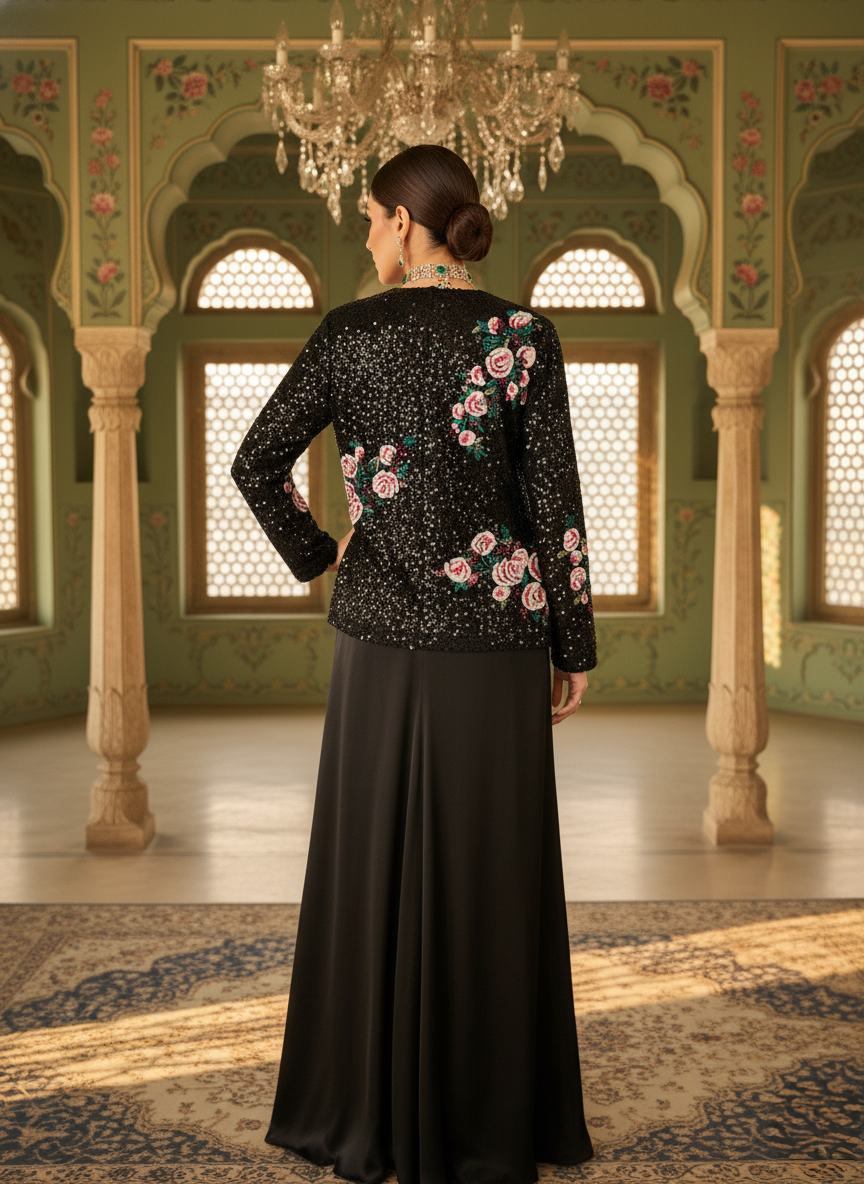 A gown with a jacket- (HL-050)