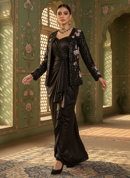 A gown with a jacket- (HL-050)