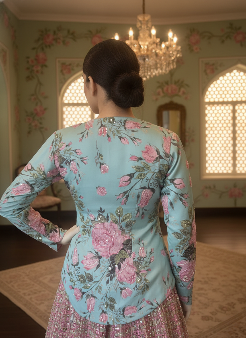 A peplum and skirt set- (AS-5014)