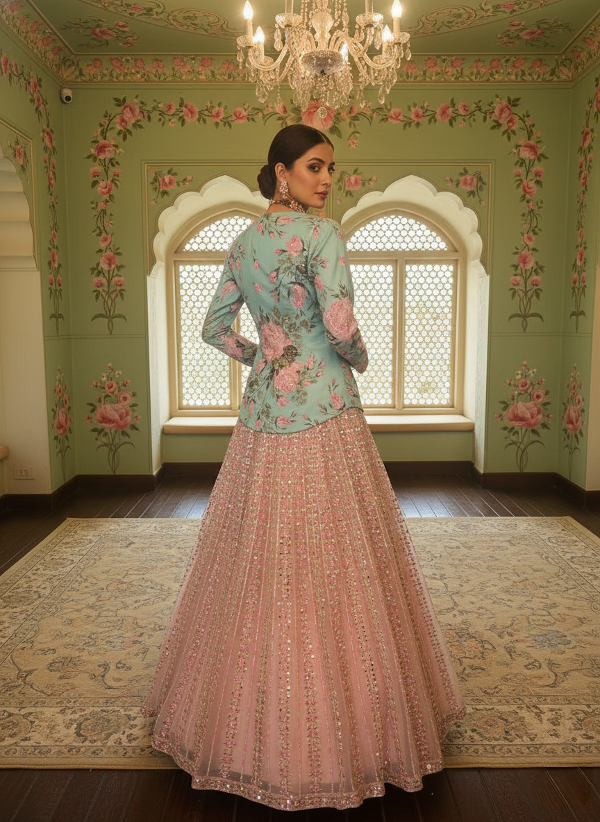 A peplum and skirt set- (AS-5014)