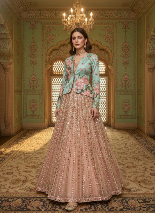 A peplum and skirt set- (AS-5014)