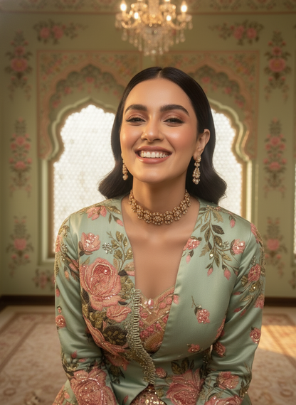 A peplum and skirt set- (AS-5014)