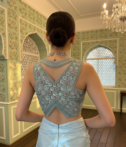 A crop top and skirt set- (SA-320)