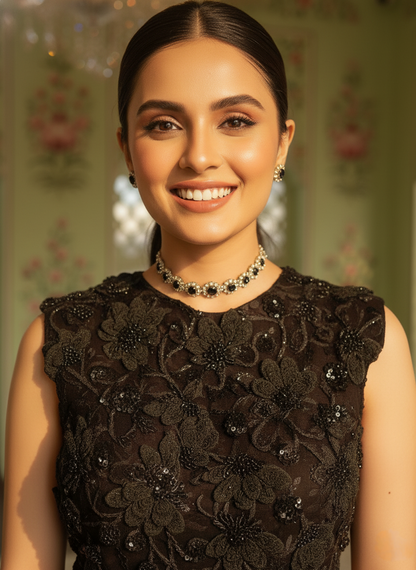 A crop top and Pallazo set- (AS-4001)