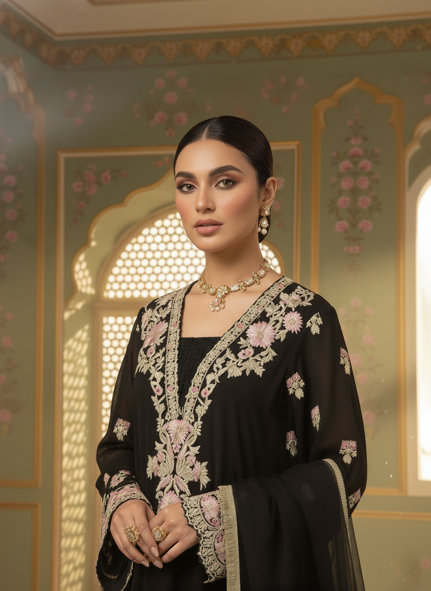 A black kurta set- (BK-14)