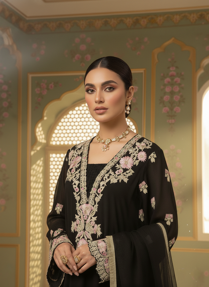 A black kurta set- (BK-14)