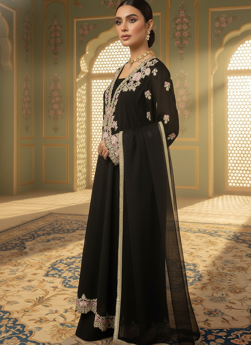 A black kurta set- (BK-14)