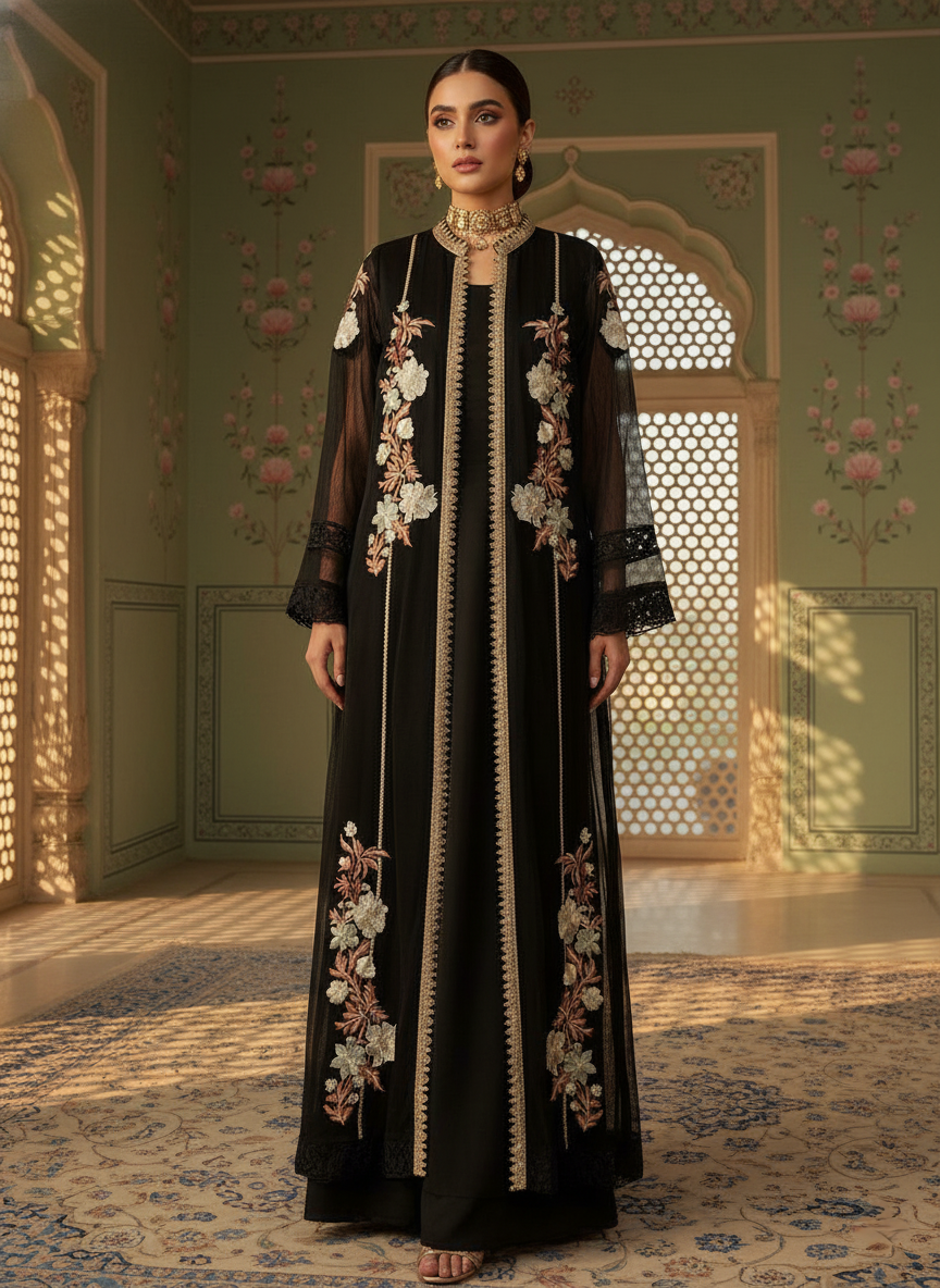 A black kurta set- (BK-32)