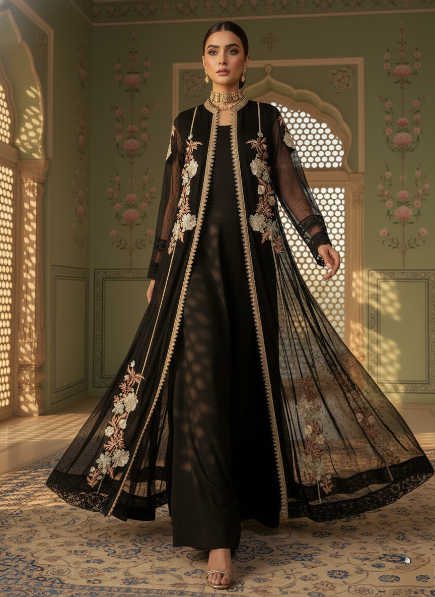 A black kurta set- (BK-32)