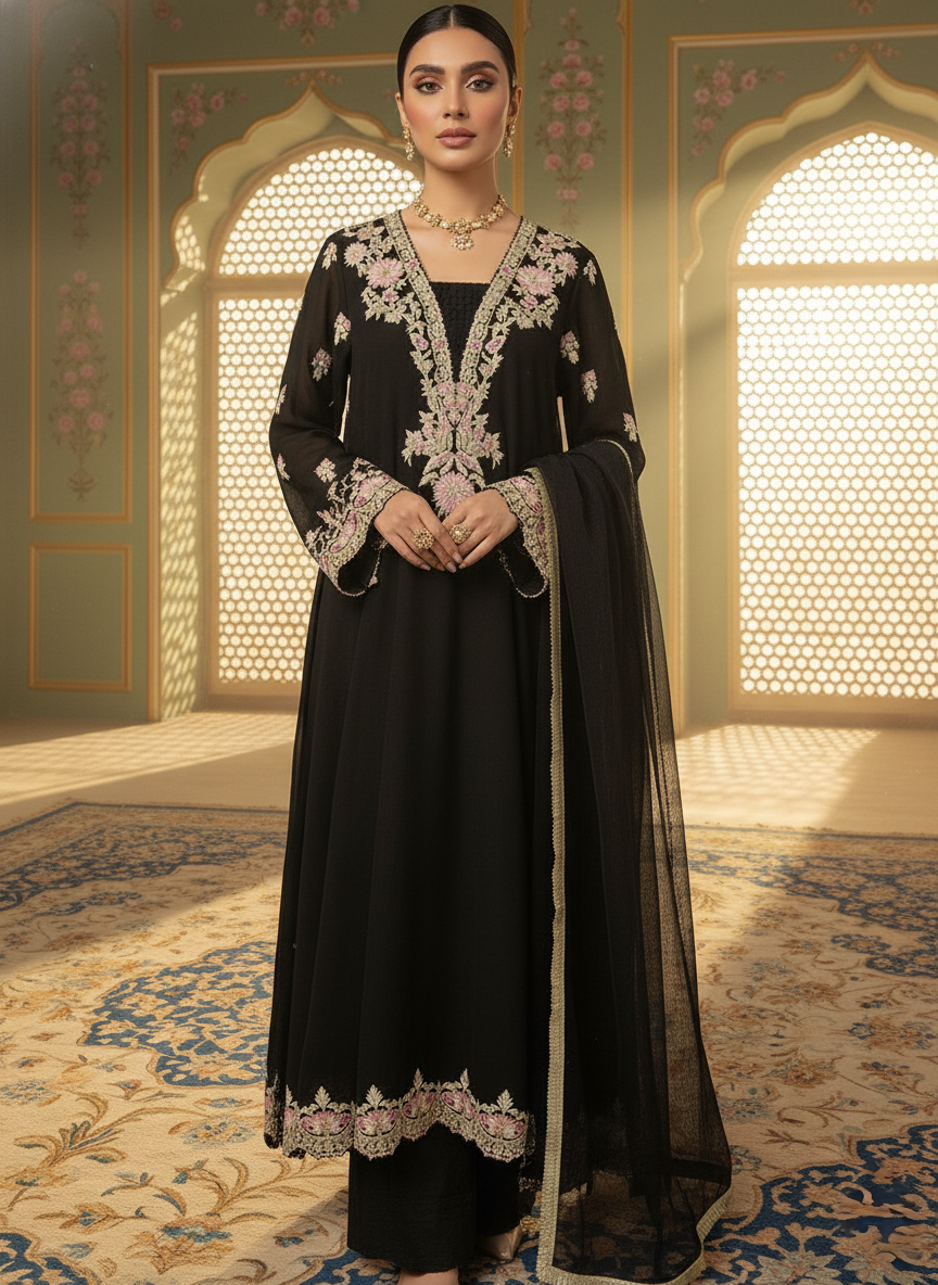 A black kurta set- (BK-14)