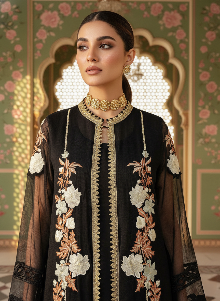 A black kurta set- (BK-32)