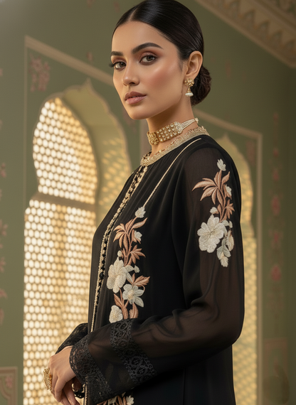 A black kurta set- (BK-32)