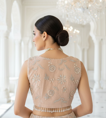 A ghagra and cape set- (B-3200)