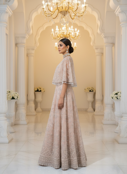 A ghagra and cape set- (B-3200)