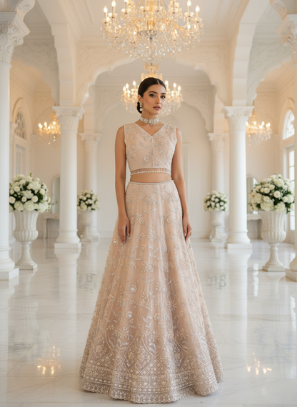 A ghagra and cape set- (B-3200)