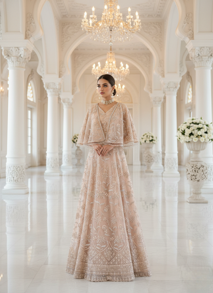 A ghagra and cape set- (B-3200)