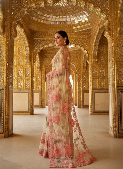 An embroidered sari- (EL- 11)