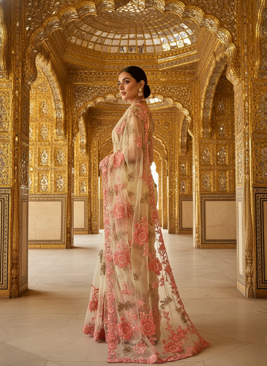 An embroidered sari- (EL- 11)