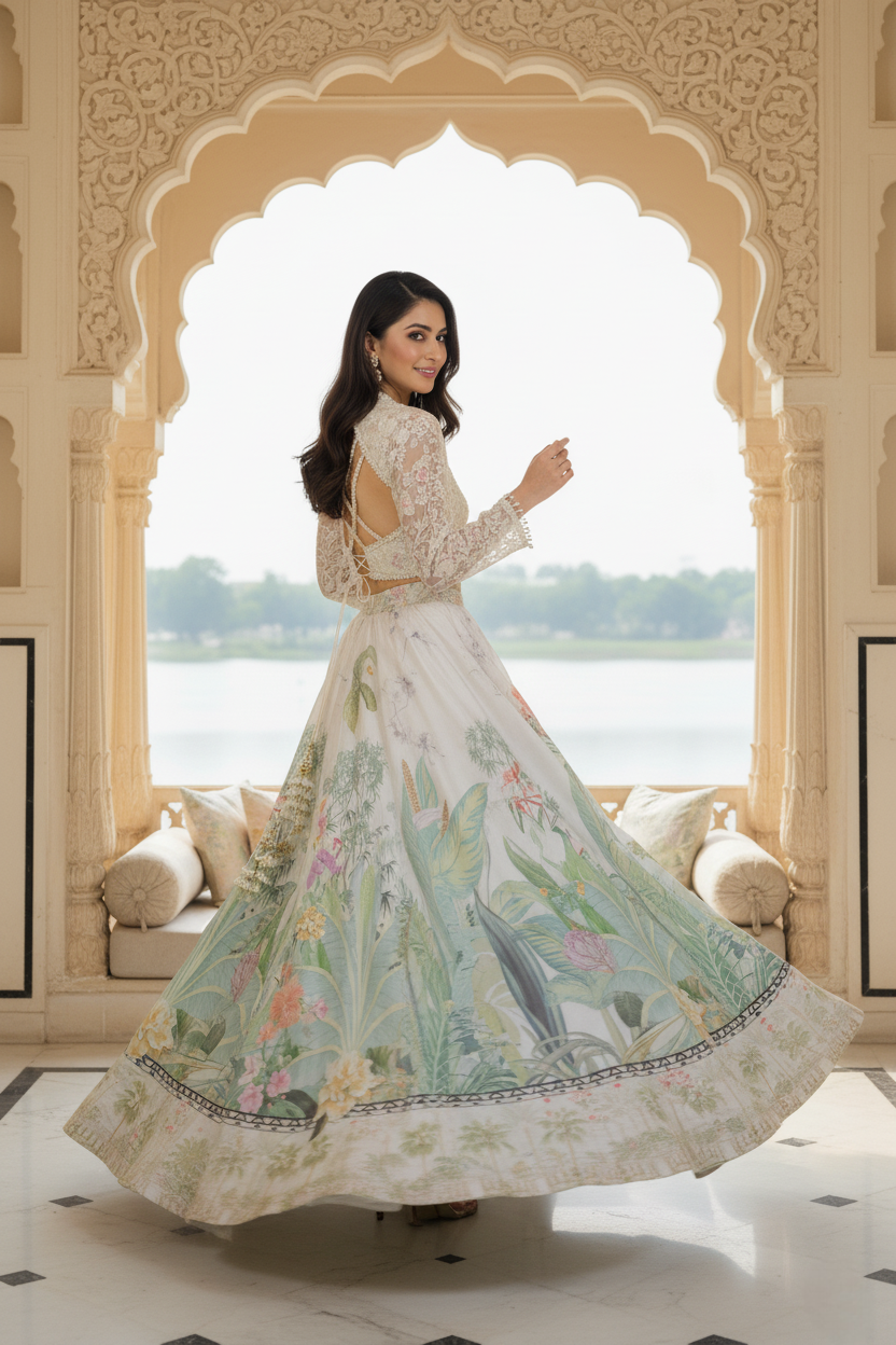 A Ghagra set-(AELA-5)