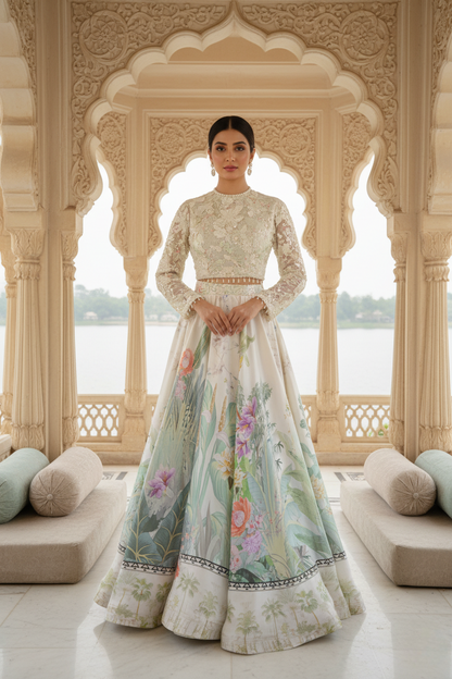 A Ghagra set-(AELA-5)