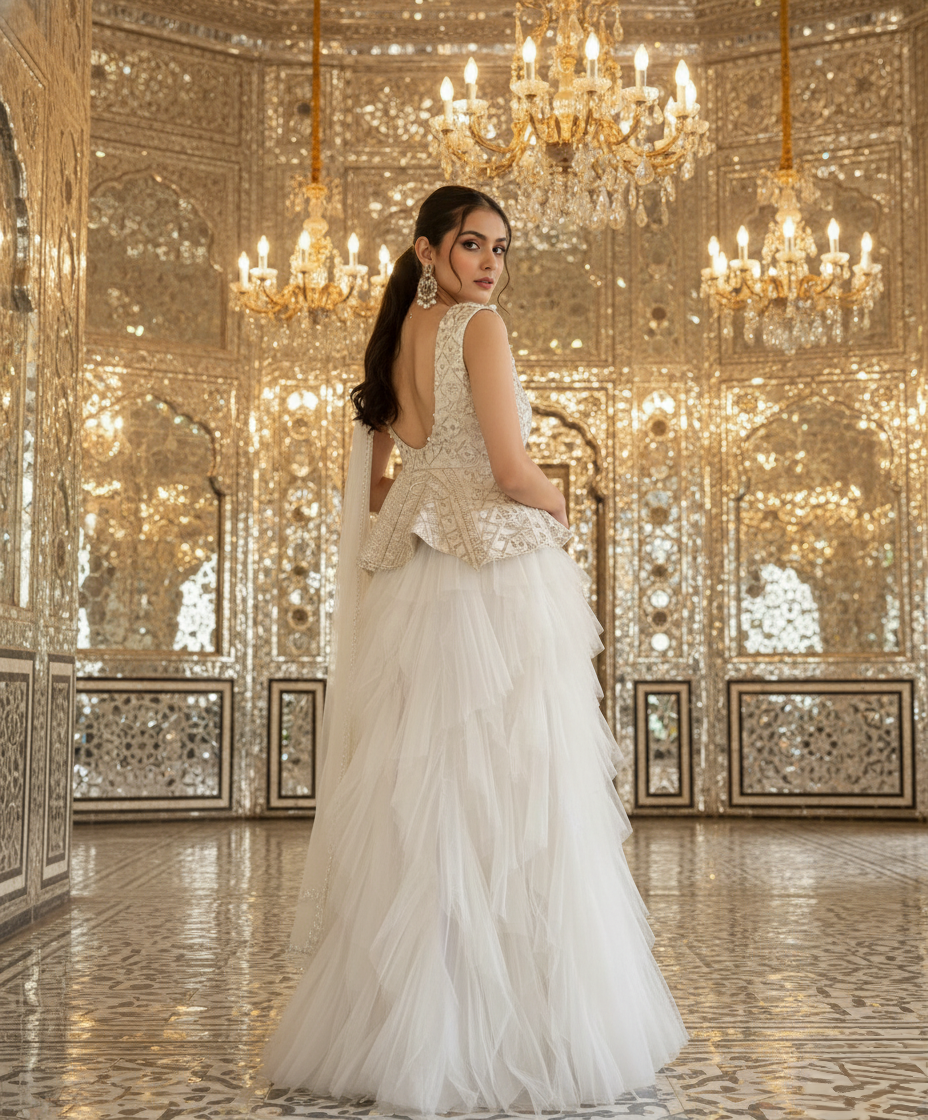 A peplum and layered skirt-(RF-14)