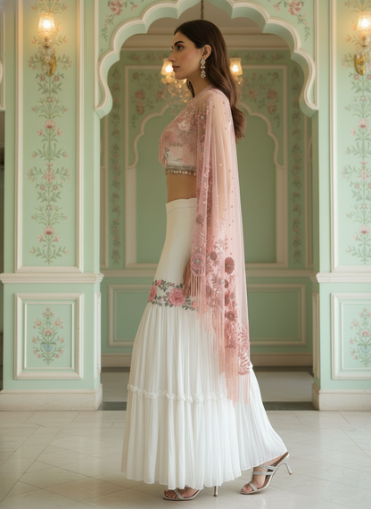 A Pallazo and cape set- (MHW-9)