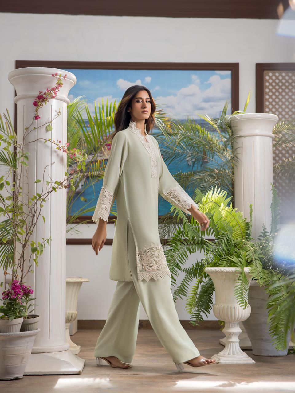 Kurta and pant set- (9390)