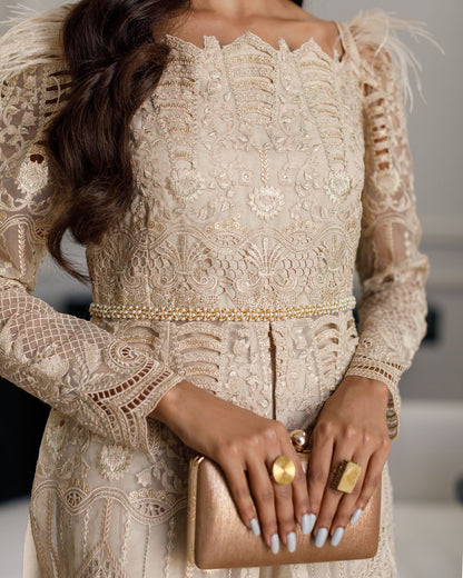 Front open kurta and pants- (7941)