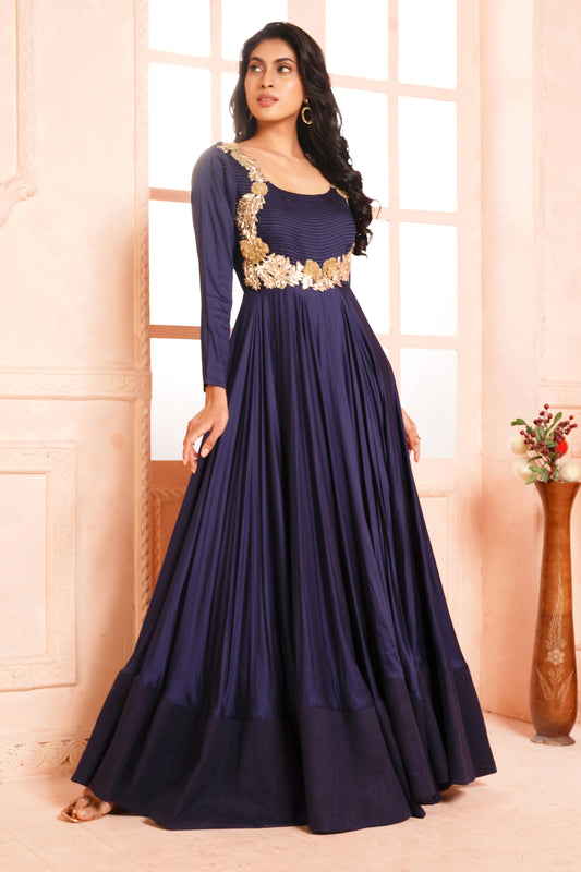 Blue gown