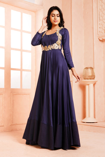 Blue gown