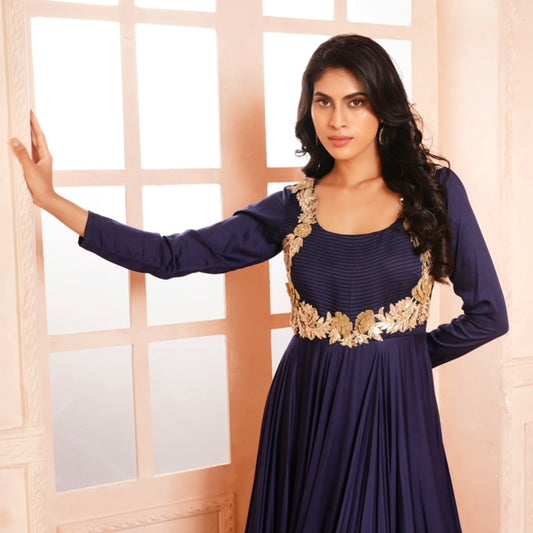 A blue anarkali (RV4713)