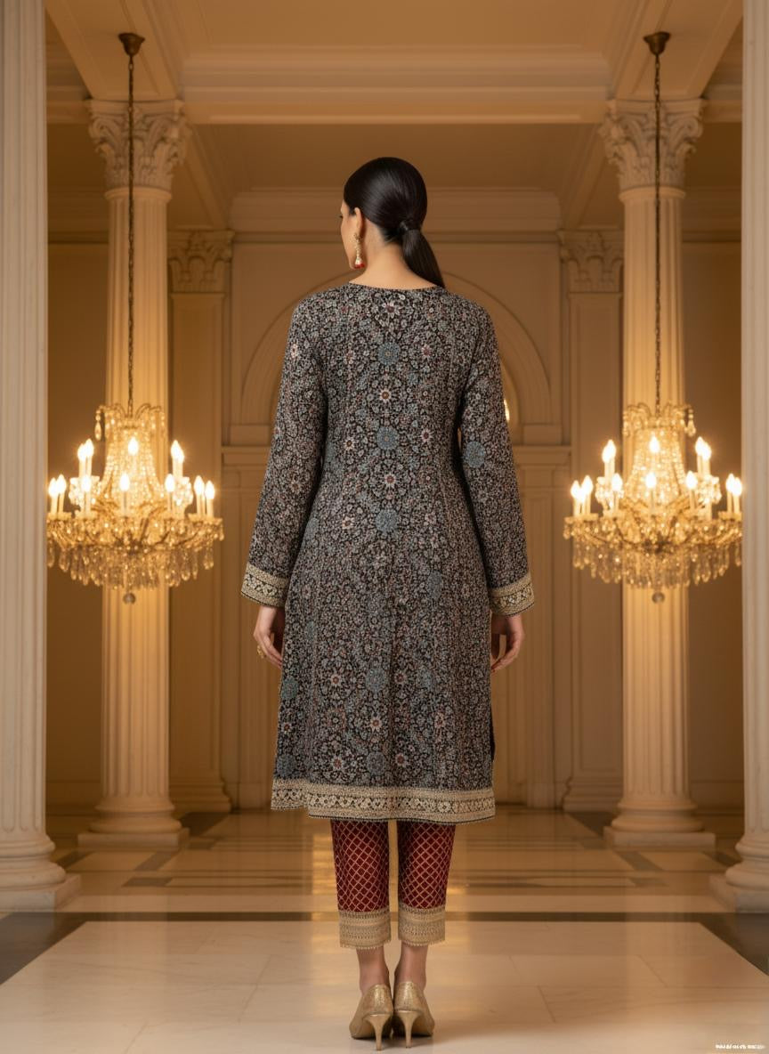 An Ajrakh kurta set-(AJK-9)
