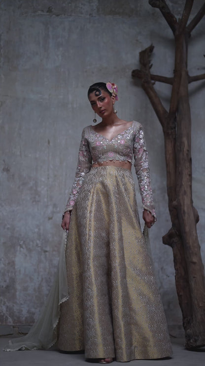 A ghagra and choli- (9124.3)