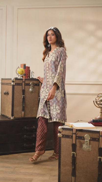 Ajrakh kurta and pants